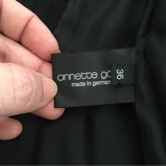 ANNETTE Gortz Black Ruched Sleeves Double Zip Light Jacket - Picture 9 of 10